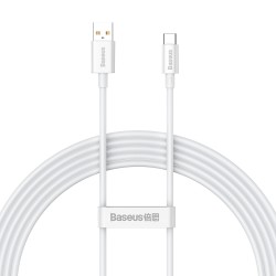Baseus kabel Superior USB - USB-C 2,0m biały 100W P10320102214-03