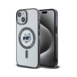 Karl Lagerfeld nakładka do iPhone 15 6,1&quot KLHMP15SHCHNOTK transparent hardcase IML Choupette`s Head MagSafe