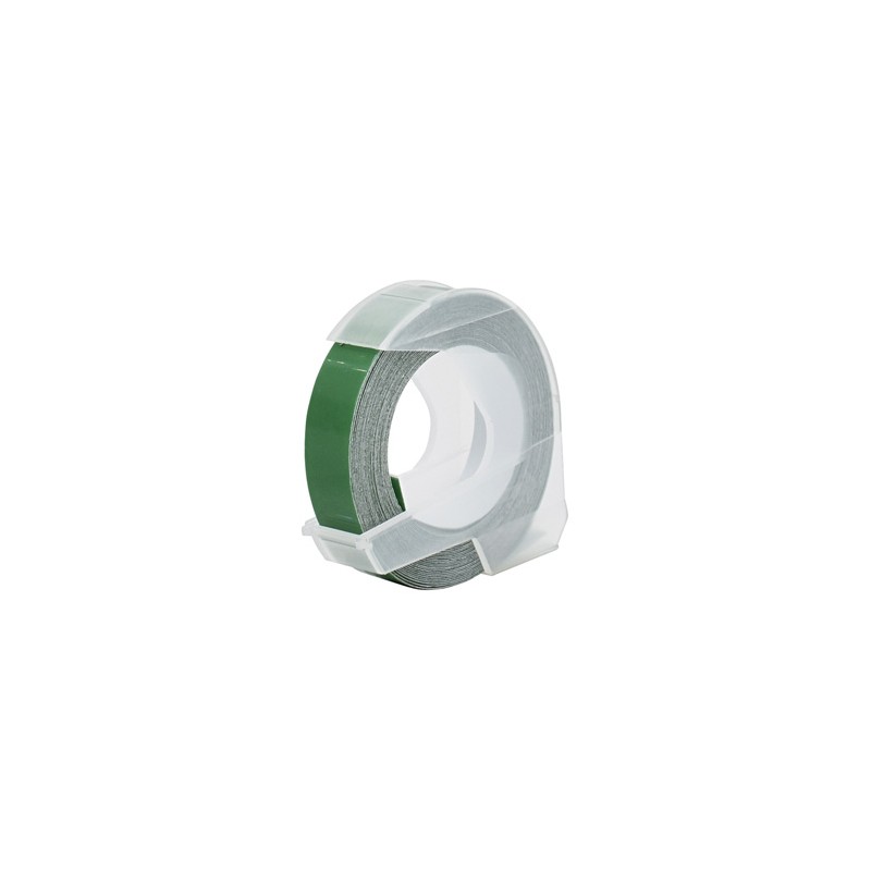 G&G kompatybilny taśma do drukarek etykiet, dla Dymo, DY-520108, 520105, S0898160, biały druk/zielony podkład, 3m, 9mm, 3D