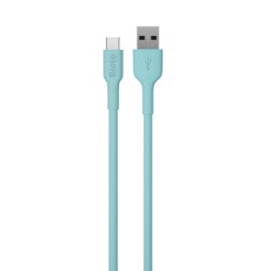 Bioio kabel USB - microUSB 1,0 m 2,4A niebieski