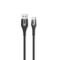 żXO kabel NB138 USB - USB-C 1,0 m 2,4A czarny