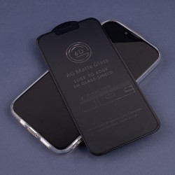 Szkło hartowane 6D matowe do iPhone XR / 11 czarna ramka