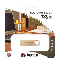 Kingston Pendrive Data Traveler DTSE9G3 128GB USB3.2 Gen1 złoty