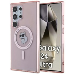 Karl Lagerfeld nakładka do Samsung Galaxy S24 Ultra KLHMS24LHFCCNOP różowa HC MAGSAFE IML C