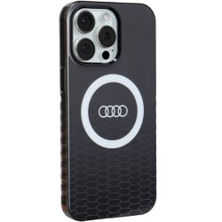 Audi nakładka do iPhone 15 Pro Max 6,7&quot czarna IML Big Logo MagSafe Case