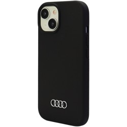 Audi nakładka do iPhone 15 Plus 6,7&quot czarna Silicone Case