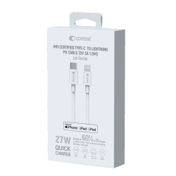 Comma kabel Jub MFi USB-C - Lightning 3A 1,5m biały