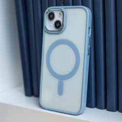 Nakładka Satin Clear Mag do iPhone 15 Pro 6,1&quot niebieska