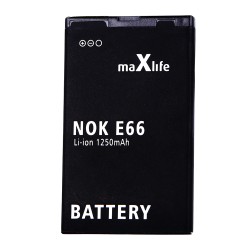 Bateria Maxlife do Nokia E66 / E75 / C5 / 3120 / BL-4U 1000mAh