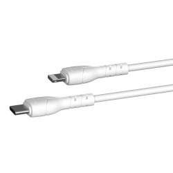 Devia kabel Kintone USB-C - Lightning 1,0 m 3A 27W biały zestaw 30 szt