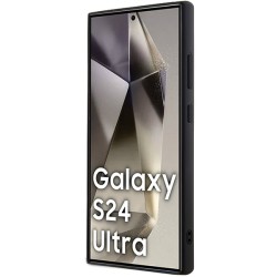 Karl Lagerfeld nakładka do Samsung Galaxy S24 Ultra KLHCS24LHDSPRS srebrna HC RHINESTONE LOGO METAL PLATE