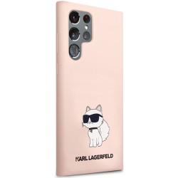 Karl Lagerfeld nakładka do Samsung Galaxy S24 Ultra KLHCS24LSNCHBCP różowa HC SILICONE NFT CHOUPETTE