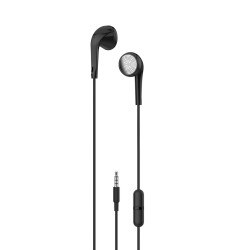 XO słuchawki przewodowe EP17 jack 3,5 mm douszne czarne