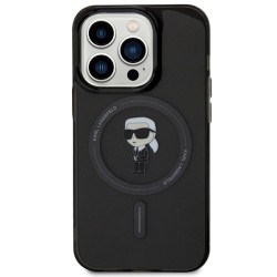 Karl Lagerfeld nakładka do iPhone 14 Pro Max 6,7&quot KLHMP14XHFCKNOK czarna HC MAGSAFE IML IKONIK