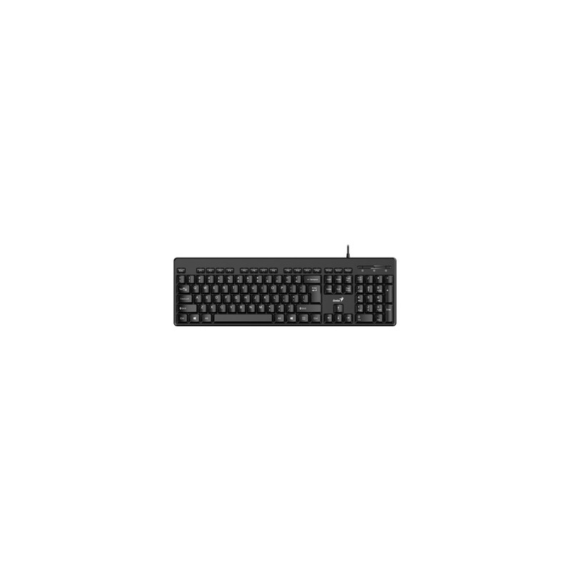 Genius KB-116, klawiatura CZ/SK, klasyczna, wodoodporny rodzaj przewodowa (USB), czarna, nie