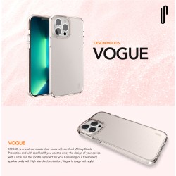 Ugly Rubber nakładka Mag Vogue do iPhone 15 6,1&quot transparentna