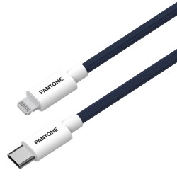 PANTONE MFi kabel Lightning - USB-C 1,5m PT-CTL002-5 Navy 2380C
