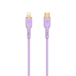 WIWU kabel YQ01 USB-C - Lightning 30W 1,2m fioletowy