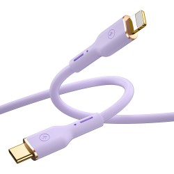 WIWU kabel YQ01 USB-C - Lightning 30W 1,2m fioletowy