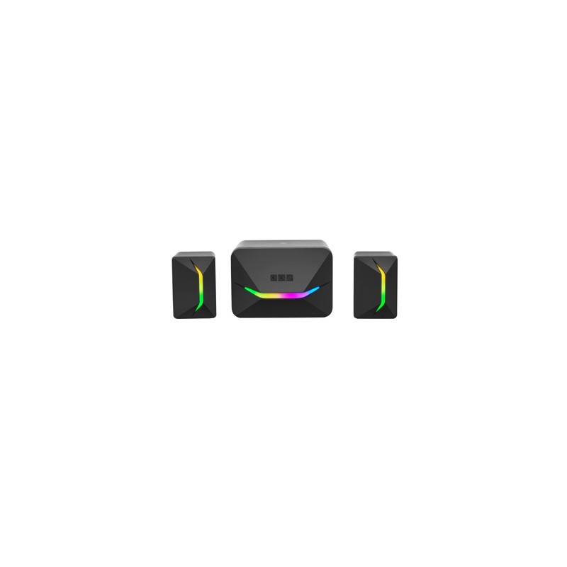 Marvo głośniki SG-235, 2.1, 11W, czarne, kontroler, do gry, 3,5 mm jack (USB), 150Hz-20KHz, podświetlane