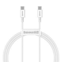 Baseus kabel Superior PD USB-C - USB-C 1,0m biały 100W
