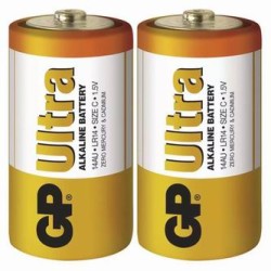 Bateria alkaliczna, ogniwo typ C, 1.5V, GP, folia, 2-pack, Ultra