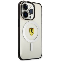 Ferrari nakładka do iPhone 14 Pro 6,1&quot FEHMP14LURKT transparentna hardcase Magsafe Transparent