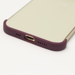 TPU mini bumpers z ochroną aparatu do iPhone 14 6,1&quot wiśniowy