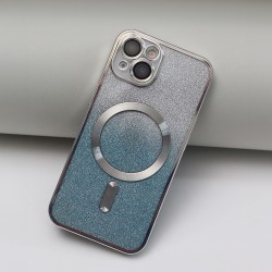 Nakładka Glitter Chrome Mag do iPhone 14 6,1&quot srebrny gradient