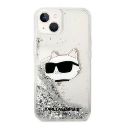 Karl Lagerfeld nakładka do iPhone 14 Plus 6,7&quot KLHCP14MLNCHCS srebrna hardcase Glitter Choupette Head
