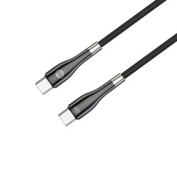 Forever kabel Sleek USB-C - USB-C 1,0 m 60W czarny