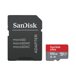 SanDisk karta pamięci 512GB microSDXC Ultra Android kl. 10 UHS-I 120 MB/s A1 + adapter