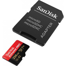SanDisk karta pamięci 256GB microSDXC Extreme Pro UHS-I U3 170 / 90 MB/s + adapter