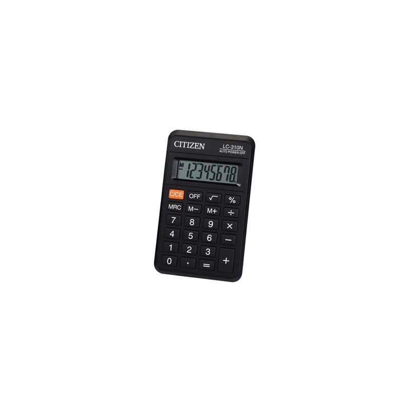 Citizen Kalkulator LC310NR, czarna, kieszonkowy, 8 miejsc