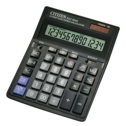 Citizen Kalkulator SDC554S, czarna, stołowy, 14 miejsc, podwójne zasilanie