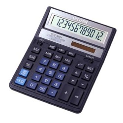 Citizen Kalkulator SDC888XBL, niebieska, biurkowy, 12 miejsc