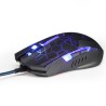 E-blue Auroza EMS636 Hexagon Mysz przewodowa, czarna, 2500DPI, EOL