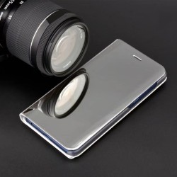 Etui Smart Clear View do Samsung Galaxy A35 5G srebrne