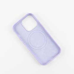 Nakładka Mag Leather do iPhone 13 Pro Max 6,7&quot fioletowa