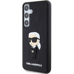 Karl Lagerfeld nakładka do Samsung Galaxy S24 KLHCS24S3DRKINK czarna HC 3D RUBBER IKONIK NFT