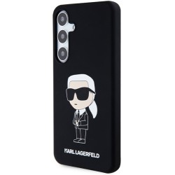 Karl Lagerfeld nakładka do Samsung Galaxy S24 Plus KLHCS24MSNIKBCK czarna HC SILICONE NFT IKONIK