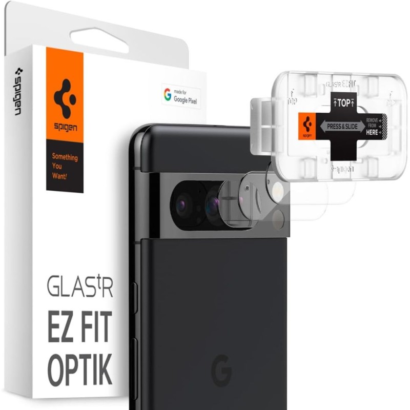Spigen osłona aparatu Optik.tR EZ Fit Camera Protector do Google Pixel 8 Pro - przezroczysta 2 szt.