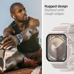 Spigen nakładka Rugged Armor Pro do Apple Watch 4 / 5 / 6 / 7 / 8 / 9 / SE (44 / 45 mm) beżowa