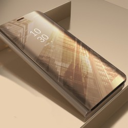Etui Smart Clear View do Samsung Galaxy A05S złote