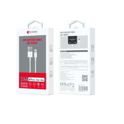 Comma kabel Jub MFi USB - Lightning 2,4A 1,0m biały