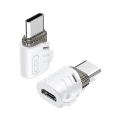 XO adapter NB256G microUSB - USB-C biały