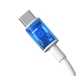 Devia kabel Smart PD USB-C - USB-C 1,5 m 5A biały