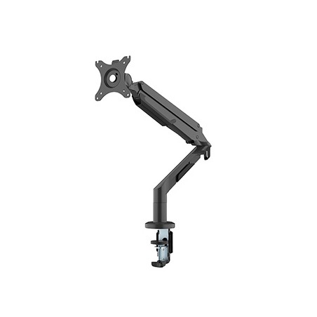 Regulowany uchwyt na monitor, czarny, 3-12KG, mocowanie na zacisk, 17"-36", 75x75/100x100