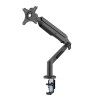 Regulowany uchwyt na monitor, czarny, 3-12KG, mocowanie na zacisk, 17"-36", 75x75/100x100