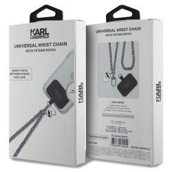 Karl Lagerfeld pasek KLUCHCSKPK srebrny Universal Crossbody Cord Ikonik